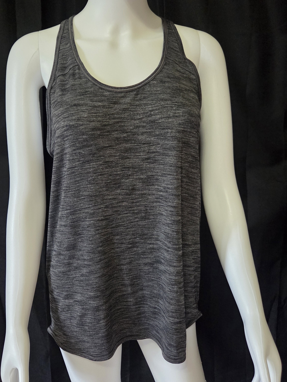 lululemon athletica Flowy Lightweight Heathered Charcoal Racerback Tank